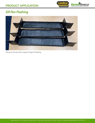 Sill Plan Flashing